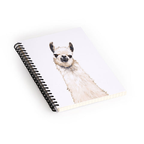 Big Nose Work Llama Portrait Spiral Notebook