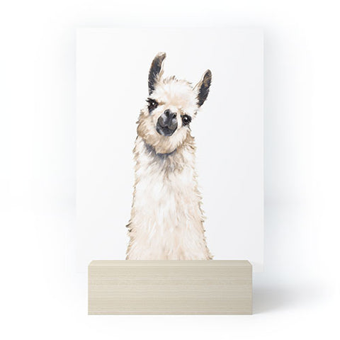 Big Nose Work Llama Portrait Mini Art Print