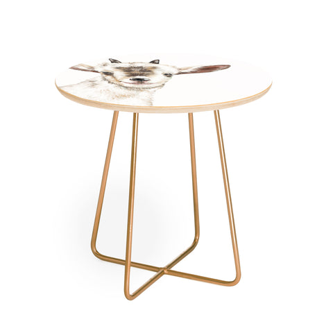 Big Nose Work Oh My Sneaky Goat Round Side Table