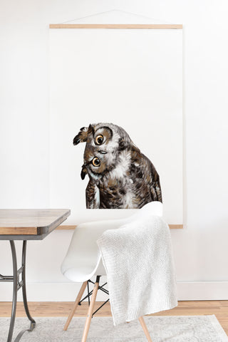Big Nose Work Owl I Art Print And Hanger