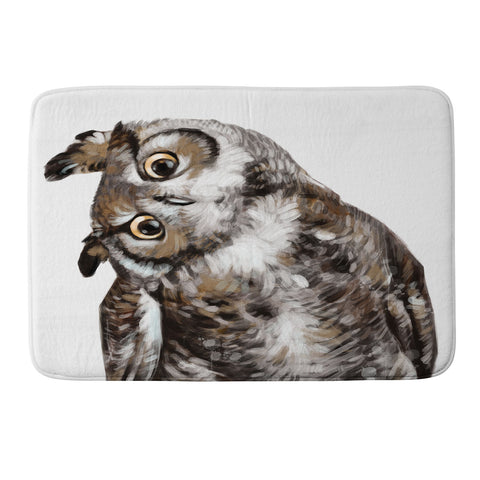 Big Nose Work Owl I Memory Foam Bath Mat