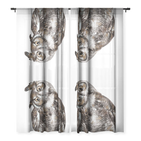 Big Nose Work Owl I Sheer Non Repeat