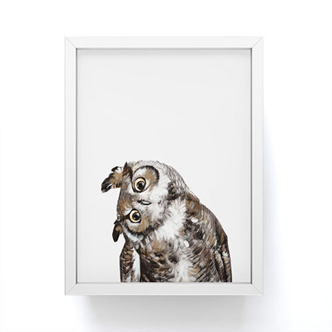 Big Nose Work Owl I Framed Mini Art Print