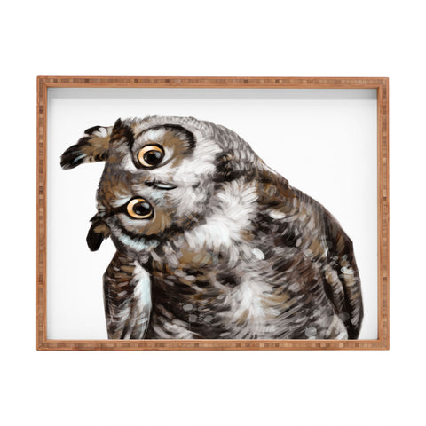 Big Nose Work Owl I Rectangular Tray