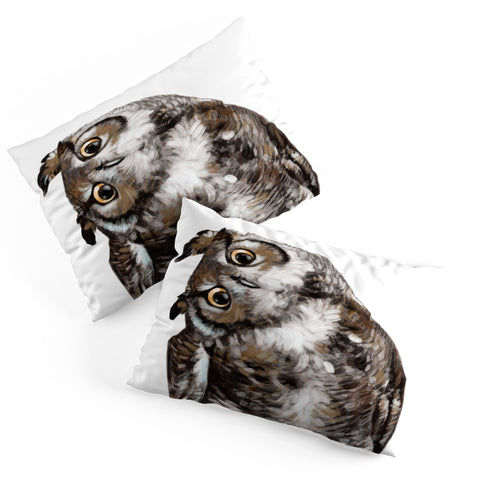 Big Nose Work Owl I Pillow Shams