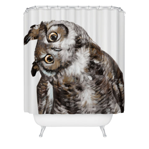 Big Nose Work Owl I Shower Curtain