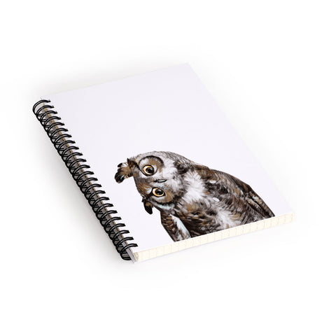 Big Nose Work Owl I Spiral Notebook