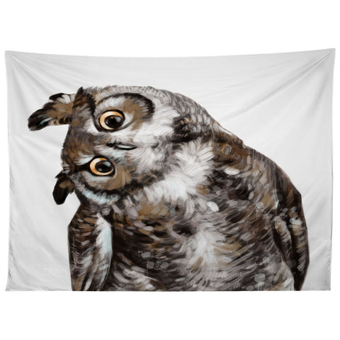 Big Nose Work Owl I Tapestry