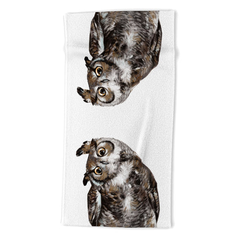 Big Nose Work Owl I Beach Towel