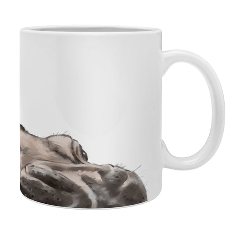 Big Nose Work Peeking Baby Hippo Coffee Mug