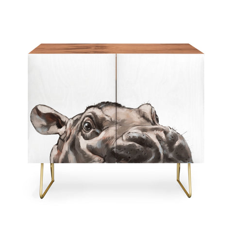 Big Nose Work Peeking Baby Hippo Credenza