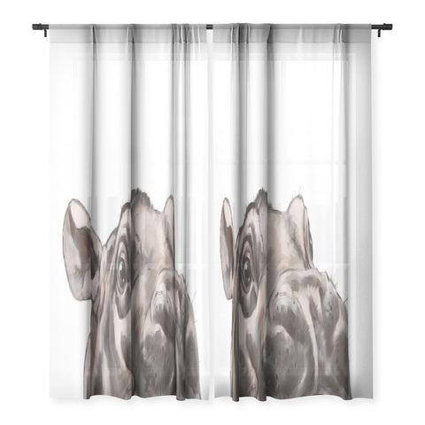 Big Nose Work Peeking Baby Hippo Sheer Non Repeat