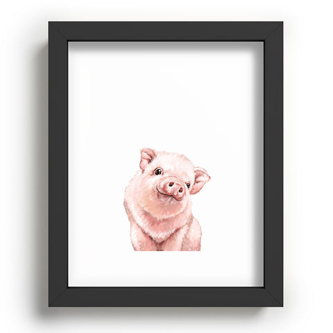 Big Nose Work Pink Baby Pig Recessed Framing Rectangle