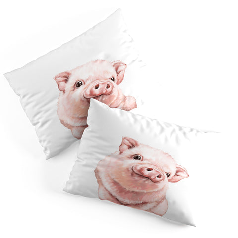 Big Nose Work Pink Baby Pig Pillow Shams