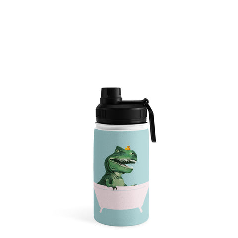 Big Nose Work Playful TRex in Bathtub Water Bottle