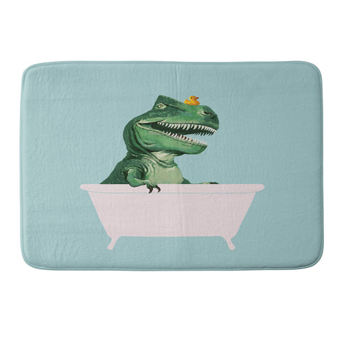 Big Nose Work Playful TRex in Bathtub Memory Foam Bath Mat