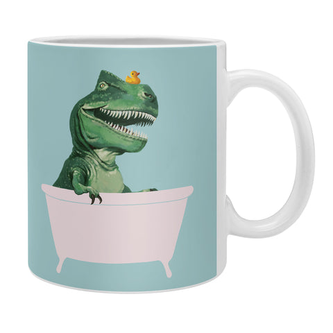 Big Nose Work Playful TRex in Bathtub Coffee Mug