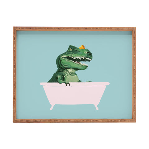 Big Nose Work Playful TRex in Bathtub Rectangular Tray
