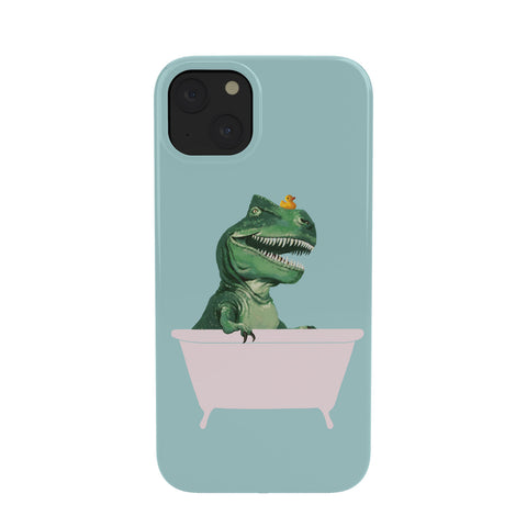 Big Nose Work Playful TRex in Bathtub Phone Case