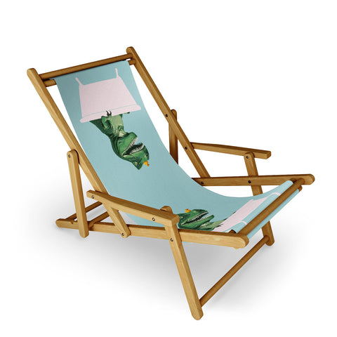 Big Nose Work Playful TRex in Bathtub Sling Chair