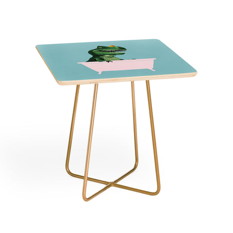 Big Nose Work Playful TRex in Bathtub Side Table
