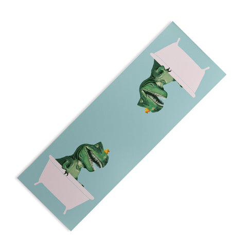 Big Nose Work Playful TRex in Bathtub Yoga Mat