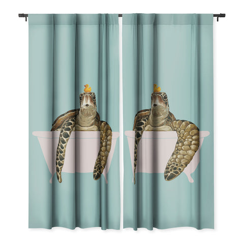 Big Nose Work Sea Turtle in Bathtub Blackout Non Repeat