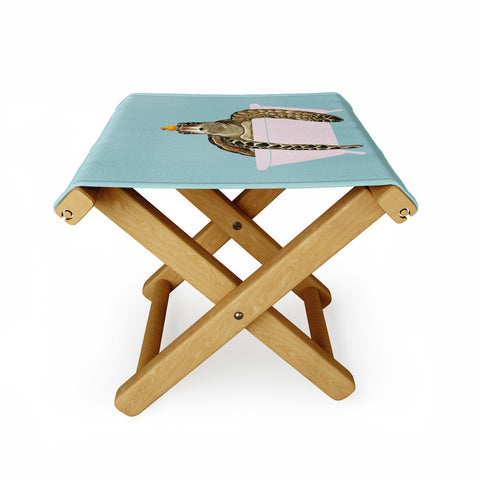 Big Nose Work Sea Turtle in Bathtub Folding Stool