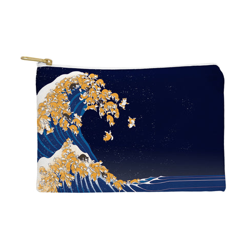 Big Nose Work Shiba Inu The Great Wave in Night Pouch