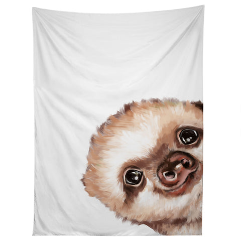 Big Nose Work Sneaky Baby Sloth Tapestry