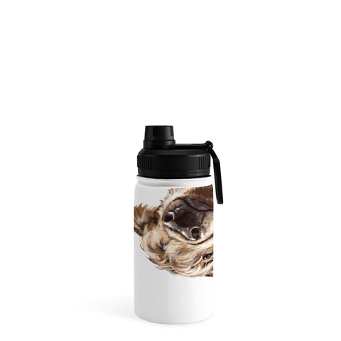 Big Nose Work Sneaky Highland Cow Water Bottle