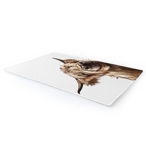 Big Nose Work Sneaky Highland Cow Area Rug