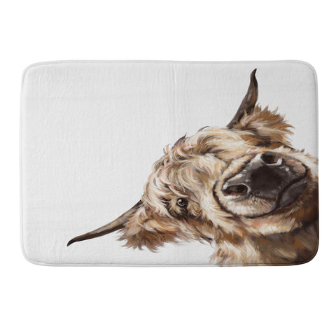 Big Nose Work Sneaky Highland Cow Memory Foam Bath Mat