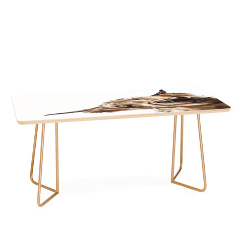 Big Nose Work Sneaky Highland Cow Coffee Table