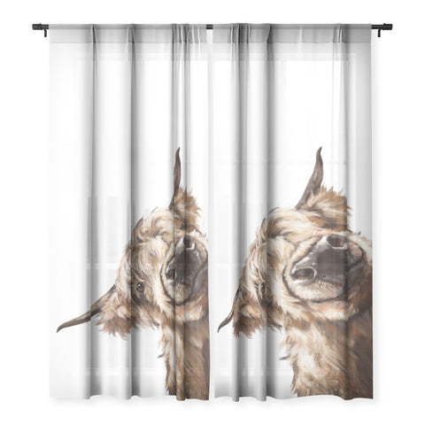 Big Nose Work Sneaky Highland Cow Sheer Non Repeat