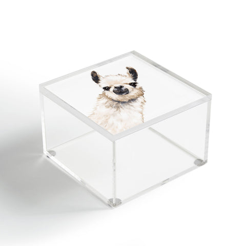Big Nose Work Sneaky Llama White Acrylic Box