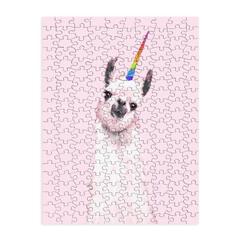 Big Nose Work Unicorn Llama in Pink Puzzle