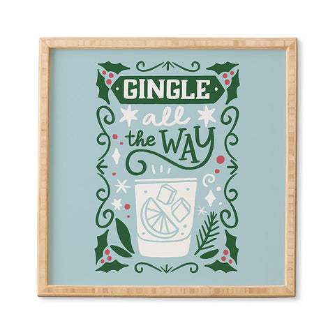 Bigdreamplanners Gingle all the way Framed Wall Art