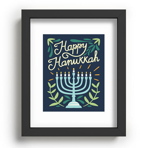 Bigdreamplanners Happy Hanukkah Recessed Framing Rectangle