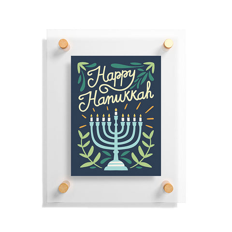 Bigdreamplanners Happy Hanukkah Floating Acrylic Print