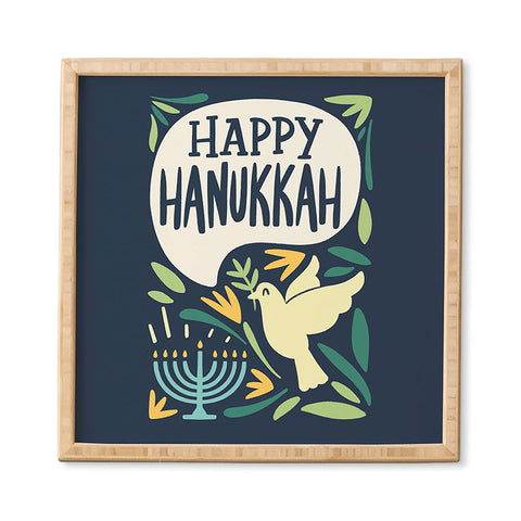 Bigdreamplanners Happy Hanukkah I Framed Wall Art