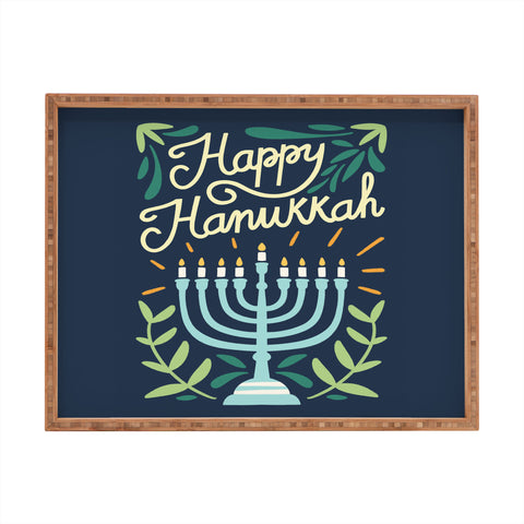 Bigdreamplanners Happy Hanukkah Rectangular Tray