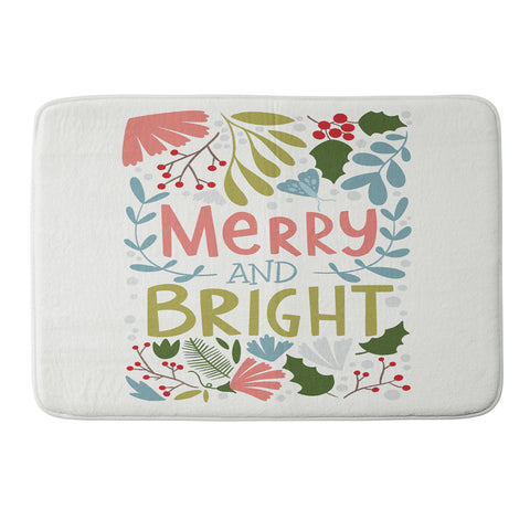 Bigdreamplanners Merry and bright I Memory Foam Bath Mat