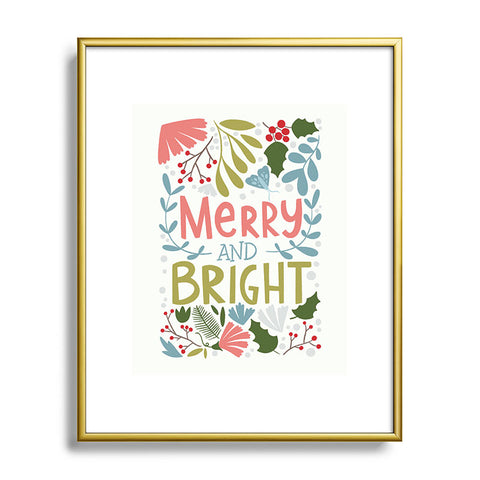 Bigdreamplanners Merry and bright I Metal Framed Art Print