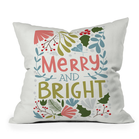 Bigdreamplanners Merry and bright I Throw Pillow