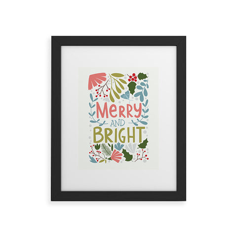 Bigdreamplanners Merry and bright I Framed Art Print
