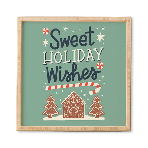 Bigdreamplanners Sweet Holiday wishes Framed Wall Art