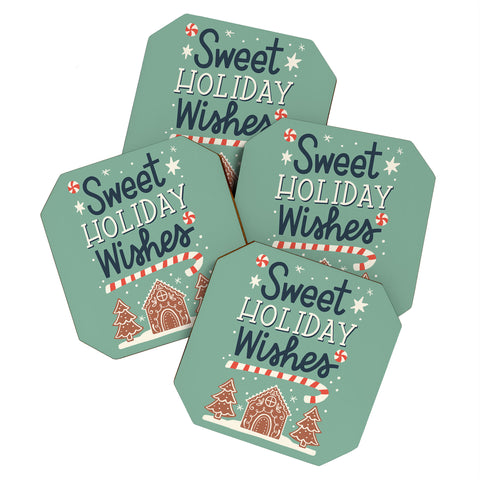 Bigdreamplanners Sweet Holiday wishes Coaster Set