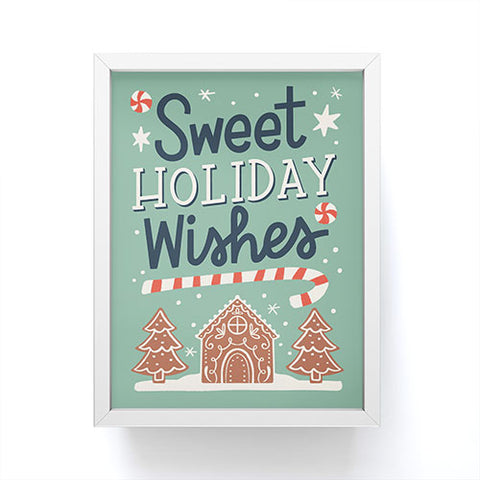 Bigdreamplanners Sweet Holiday wishes Framed Mini Art Print
