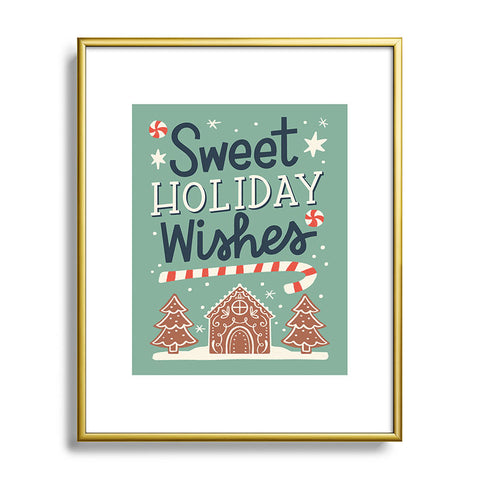 Bigdreamplanners Sweet Holiday wishes Metal Framed Art Print